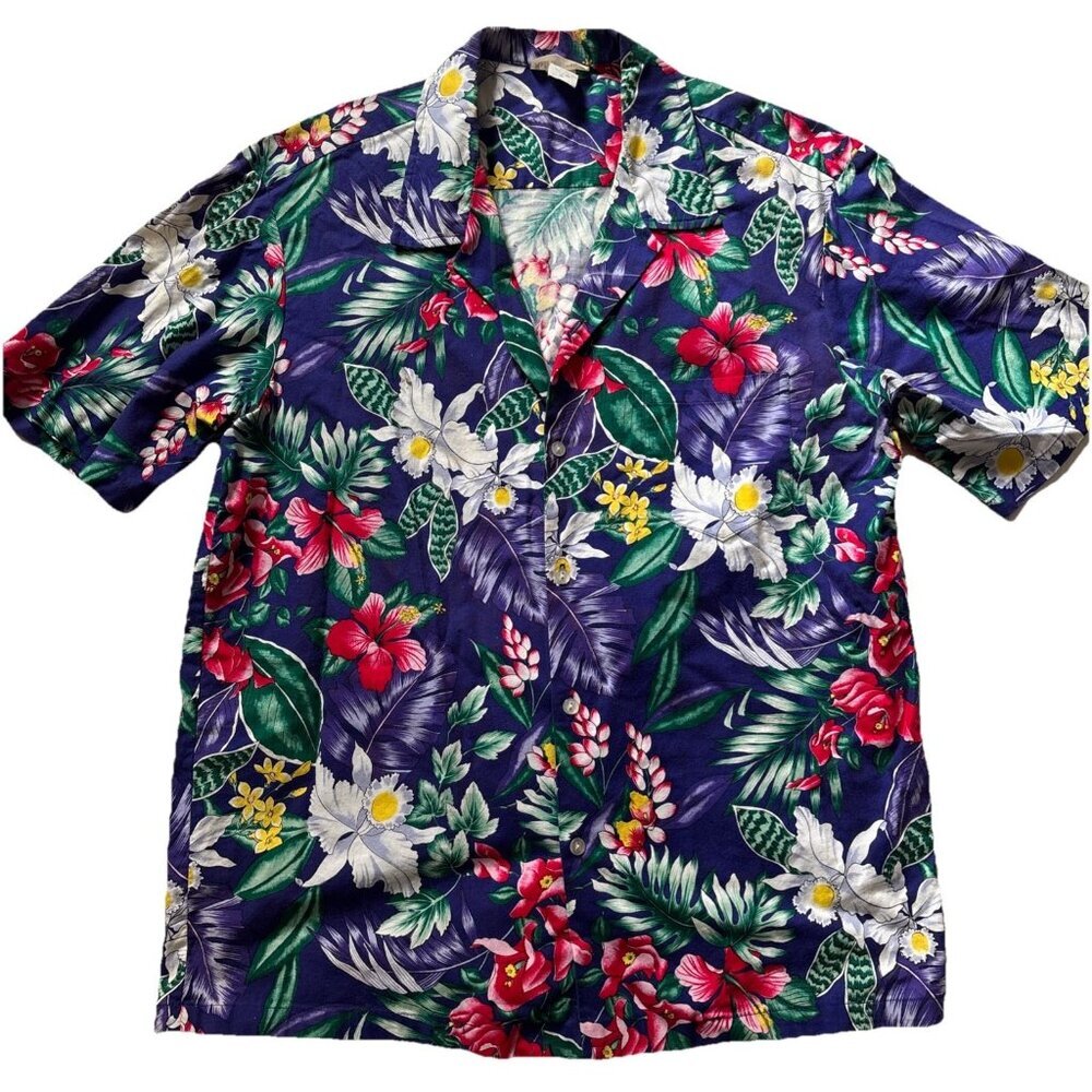 vintage made in hawaii shirt Purple Floral Size XL